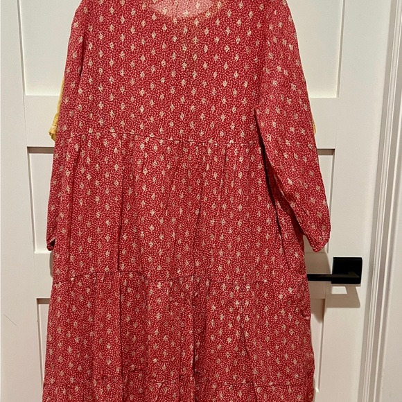 Adorable red dress with little gold accents. Purchased in Italy on vacation. - Picture 4 of 5